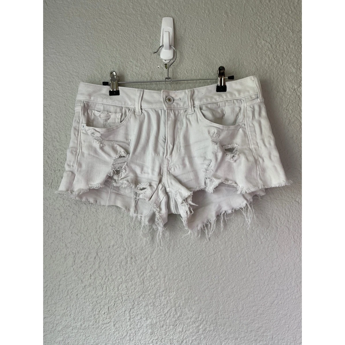 GRACE KARIN - Pantalones cortos de mezclilla para mujer con bolsillos delanteros y cintura alta