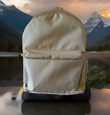 BEIS The BEISics Beige Backpack Padded Laptop Minimalist