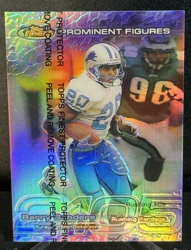 1999 Topps Finest Prominent Figures Refractor Barry Sanders Card #PF31 - # /2105