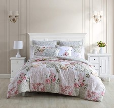 - Queen Comforter Set, Reversible Cotton Bedding, Includes Matching Shams wit...