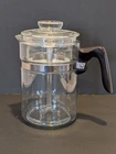 Vintage Pyrex Flameware 7826-B Glass 6 cup Stovetop Tallboy Percolator Coffeepot