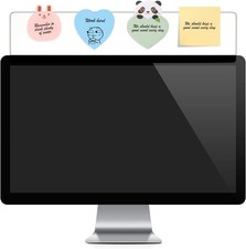 Monitor Memo Board Top Mount,18" Monitor Sticky Note Holder,Sticky Boards,Messag