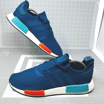 Adidas NMD R1 Mens Size 14 Navy Blue Solar Red G26510 Excellent Boost Sneakers