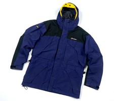 Vintage Men's BERGHAUS Mera Peak Blue Gore-Tex Windbreaker Jacket Size L/XL