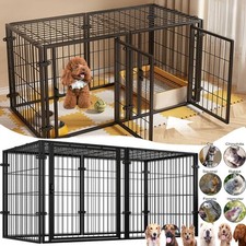 48 Inch Dog Pen Pet Playpen Kennel Fence Puppy Exercise Barrier Outdoor Indoor