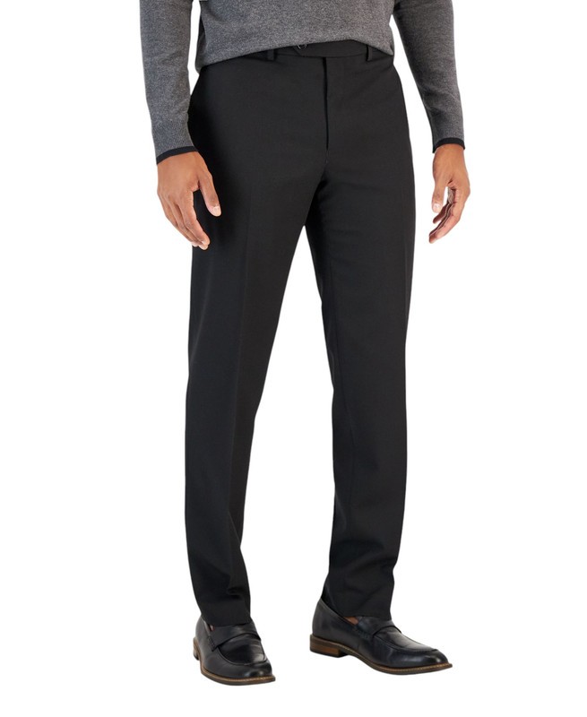 Мужские брюки Van Heusen Flex Plain Slim Fit от костюма (черные, 36S)