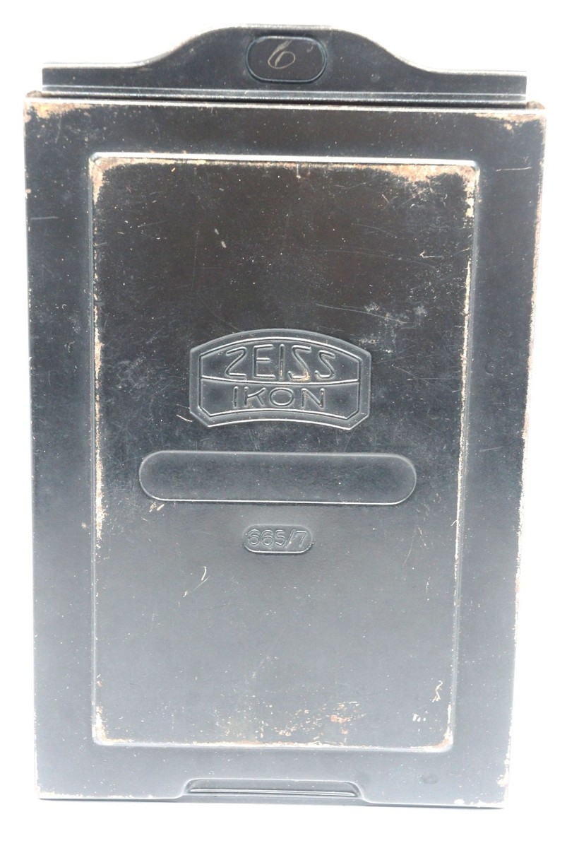 Zeiss Ikon 665/7 Metal 9x12 Plate Holder Cut Film Back Vintage