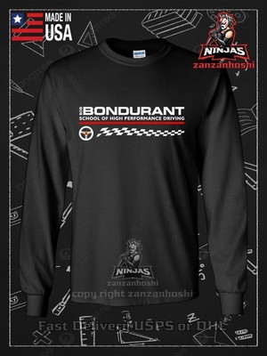 New BOB Bondurant Racing School Logo Men's Long Sleeve T-Shirt American T-Shirt
