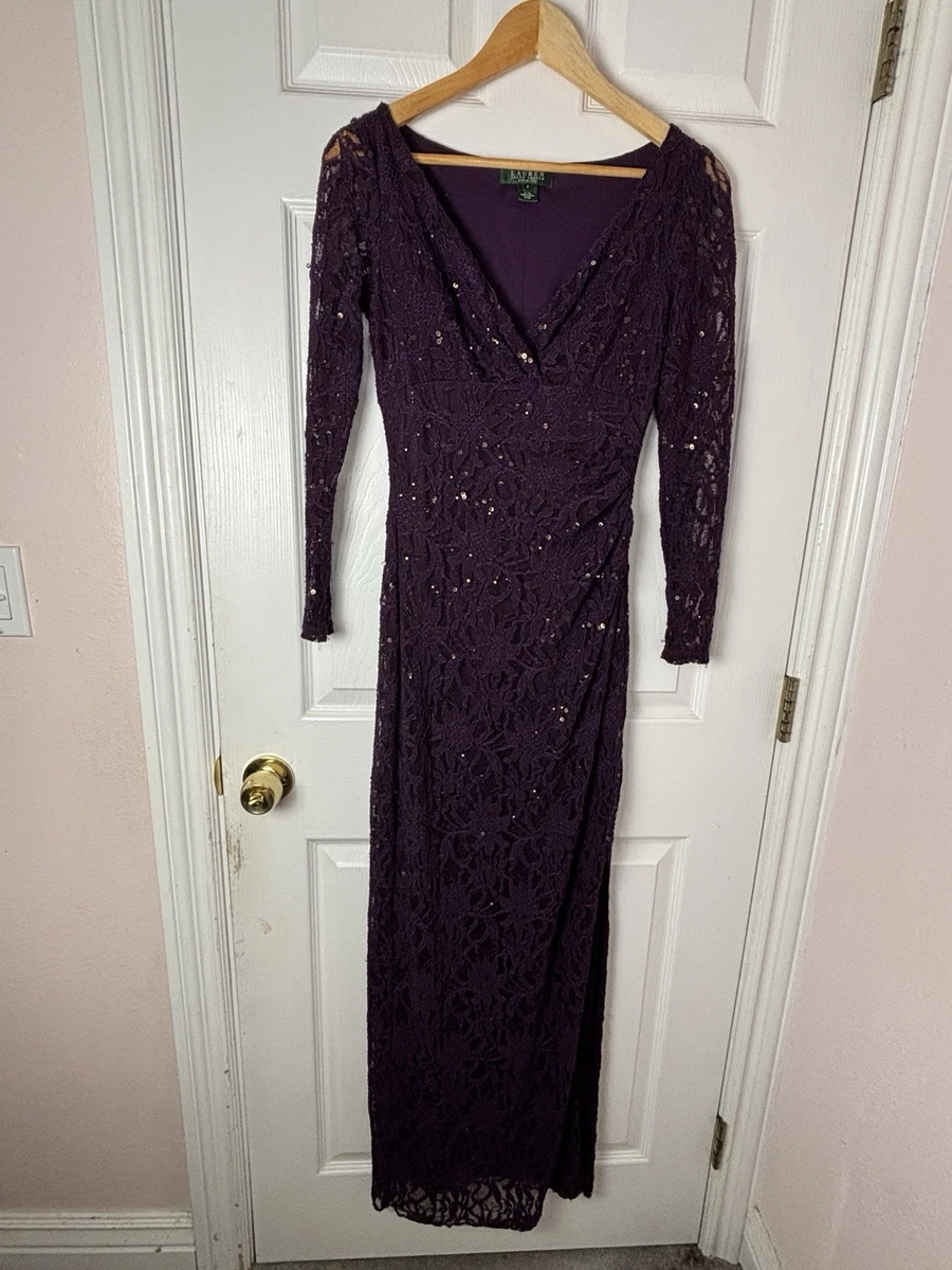 long embellished dress Queen Anne Neckline Crystal Embellished Dress M / Black