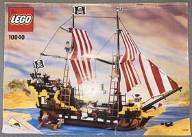 Lego 10040 Pirates I Black Seas Barracuda {Reissue} Set Vintage Manual Ship