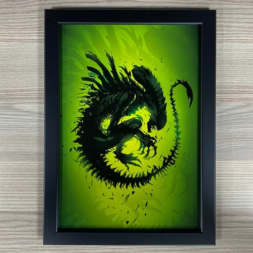 ALIENS FRAMED MOVIE POSTER ART JAMES CAMERON XENOMORPH COLONIAL MARINES ...