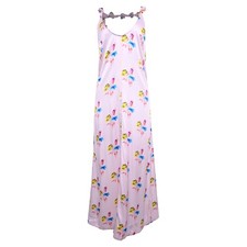 Ganni Floral Printed Midi Slip Dress In Silk Women Multicolor Size 32
