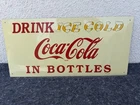 New ListingVintage 40's Drink Ice Cold Coca-Cola Sign (Very Rare)