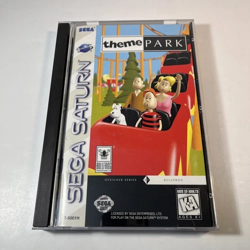 Theme Park (Sega Saturn, 1995)  CIB Complete Clean - Tested & Working