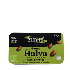 Sunita Organic Honey Halva with Almonds 75g Traditional Sweet