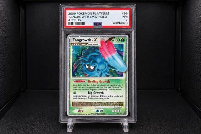PSA 7 2009 POKEMON PLATINUM ARCEUS #99 TANGROWTH LV.X-HOLO