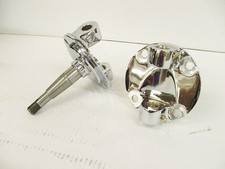 Super Bell 37-41 Ford Style Spindles - With Bushings But No Kingpins - Chrome