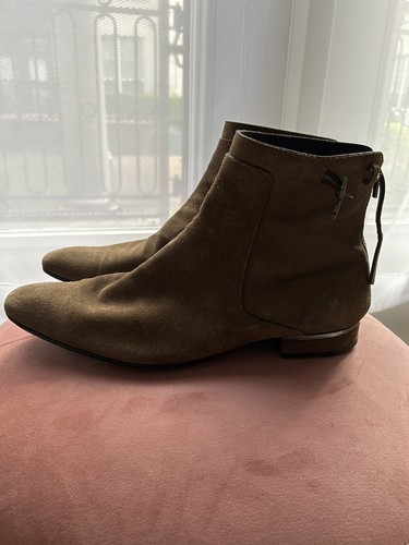 Louis Vuitton LV Paris Mens Chukka Ankle Boots Suede brown Size US 12