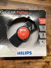 Philips Go Gear FitDot 4GB MP3 Player Back Orange Mobile Discontinued Vintage