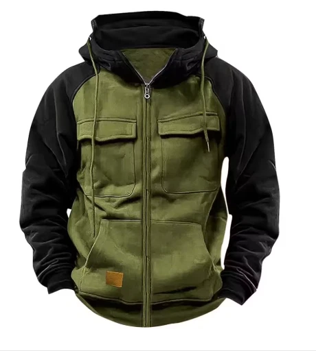 Mens Autumn Winter Hoodies Zipper Patchwork Fleece Jacket Warm Thick Outdoor
Opens in a new window o