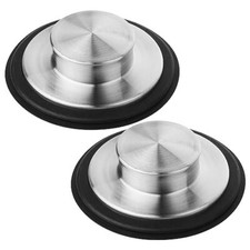 2 Pcs Stainless Steel Kitchen Sink Stopper Bathroom Drain Sink Plug Hole Cover
