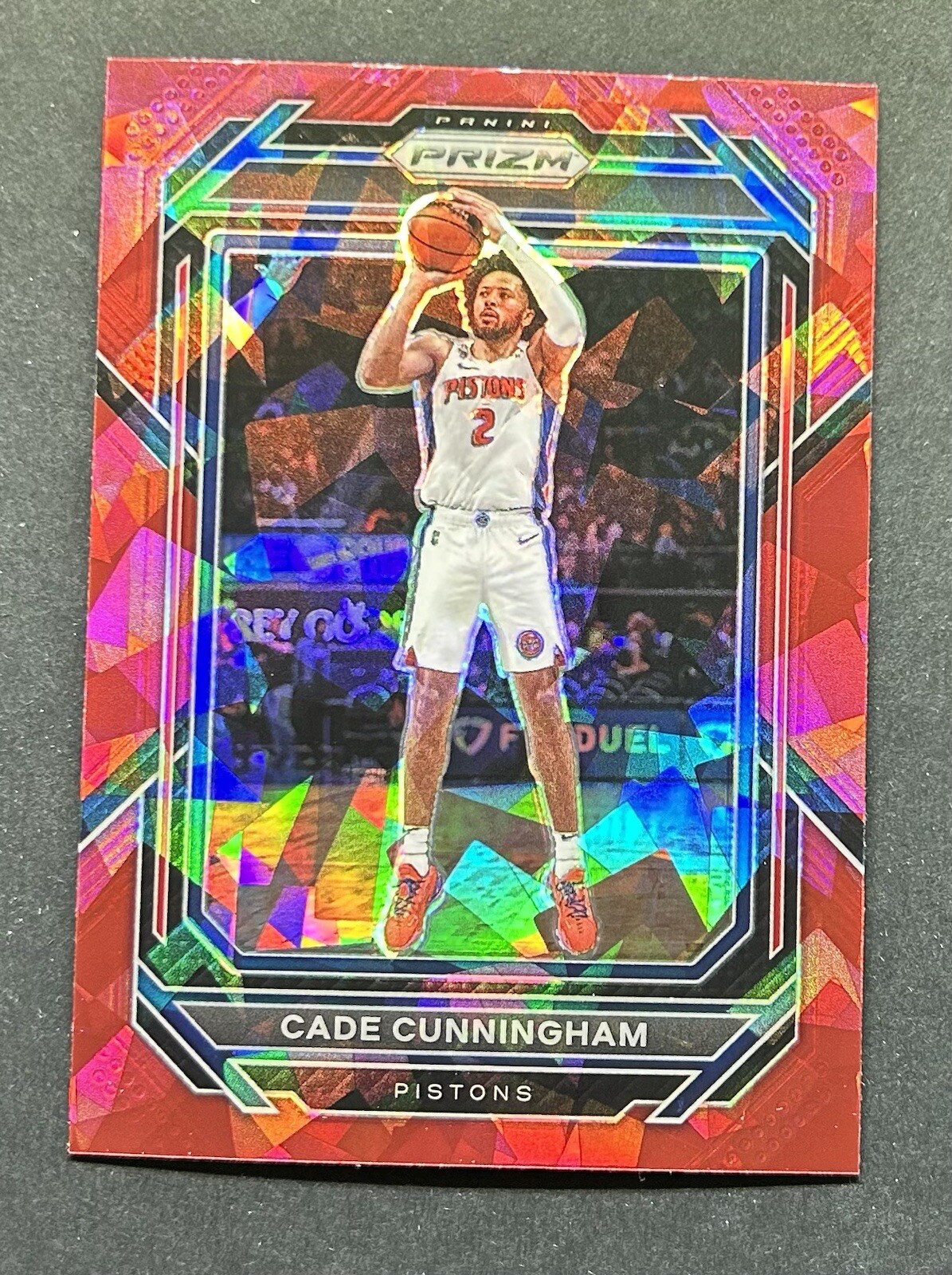 2022-23 Panini Prizm Red Cracked Ice Cade Cunningham #89 Detroit Pistons 🔥