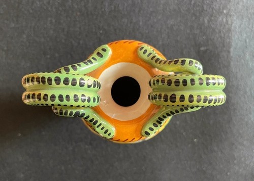 Vaso Maiolica Policroma Istoriato “Duello colla Lancia” Primo ‘900 ICA Albisola - Foto 4 di 8