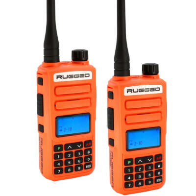Rugged Radios GMR2-PLUS-2-PACK-ORN - GMR2 PLUS GMRS/FRS Two Way Handheld Radios