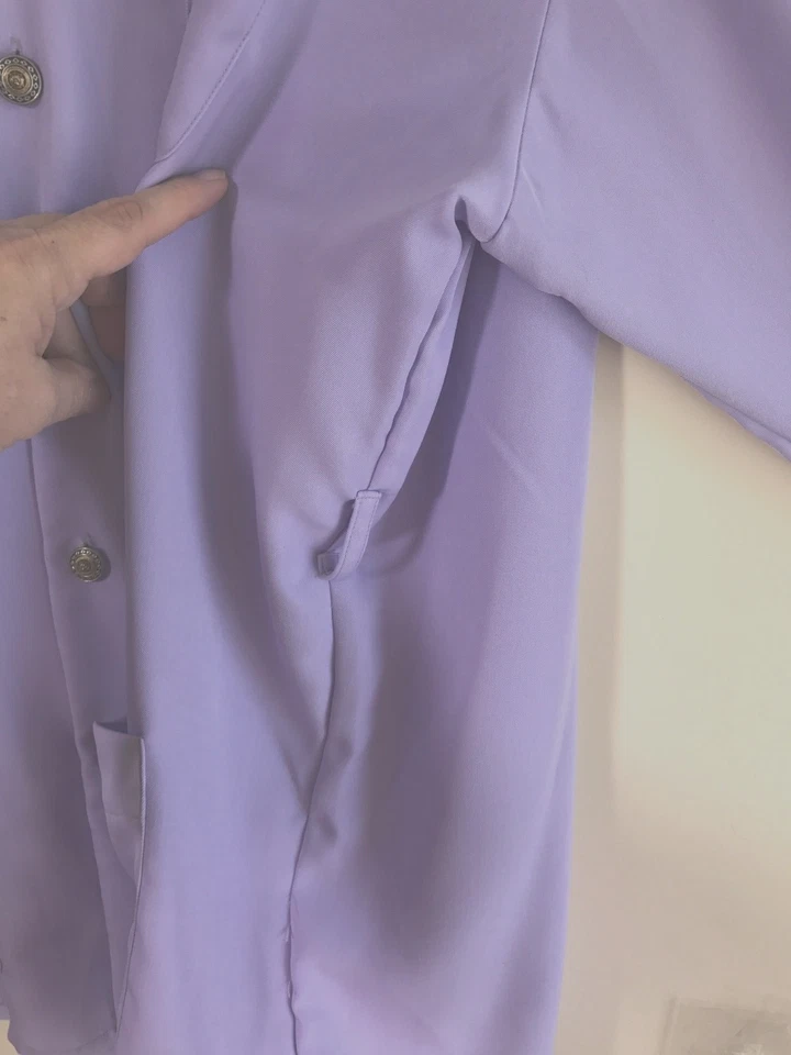 PRONTI COLLECTION Big & Tall XXL Mens Polyester Purple L/S Button Dress Shirt - Image 3 of 4