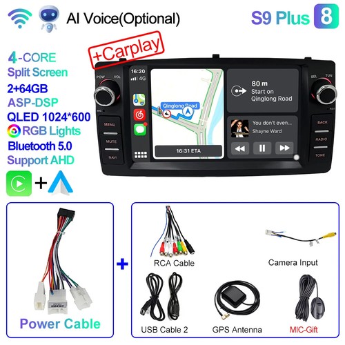 2din Android 12 Wireless CarPlay Android auto Car Radio Multimedia GPS Stereo 4G - Picture 14 of 49