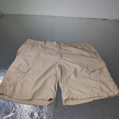 North Face Shorts Herren Gr. 36 khaki hellbraun Cargo Stautasche Trail leicht
