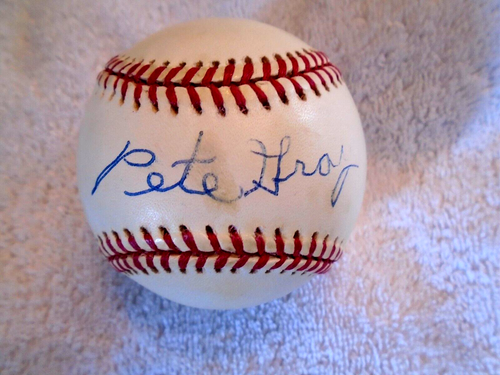 PETE GRAY Signed (tone spot) American League Baseball -Guaranteed Authentic