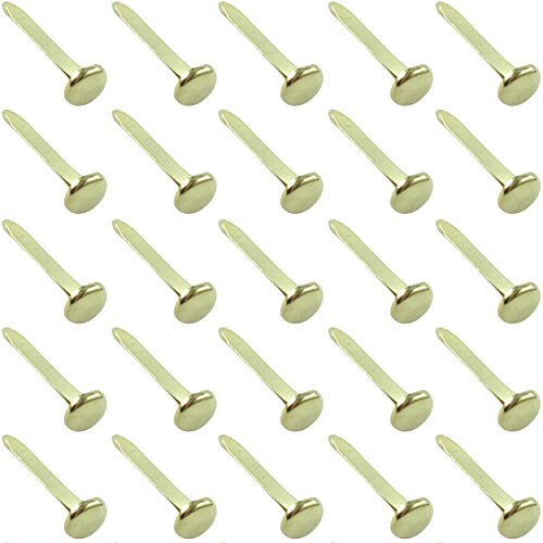 Paper Fasteners Large 1-Inch Brass Plated 100-Pack