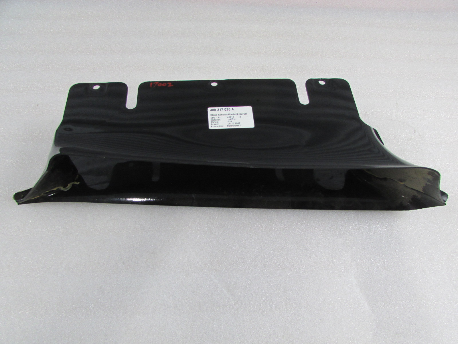 Lamborghini Gallardo LP550,560,570, Right Oil Cooler Air Intake Duct, 400317026A
