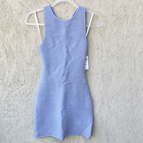 Elevated Ribbed Knit Bodycon Mini Dress 