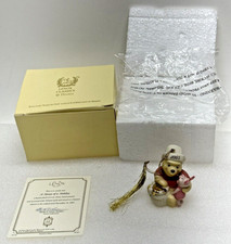 Lenox Christmas Winnie The Pooh Piglet A Honey of a Holiday Ornament 24 KT COA