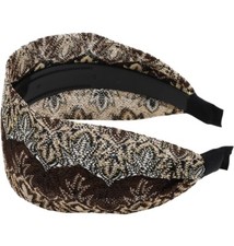 Black Headband for Women, Extra Wide Headband Thick Headbands with Teeth, Large