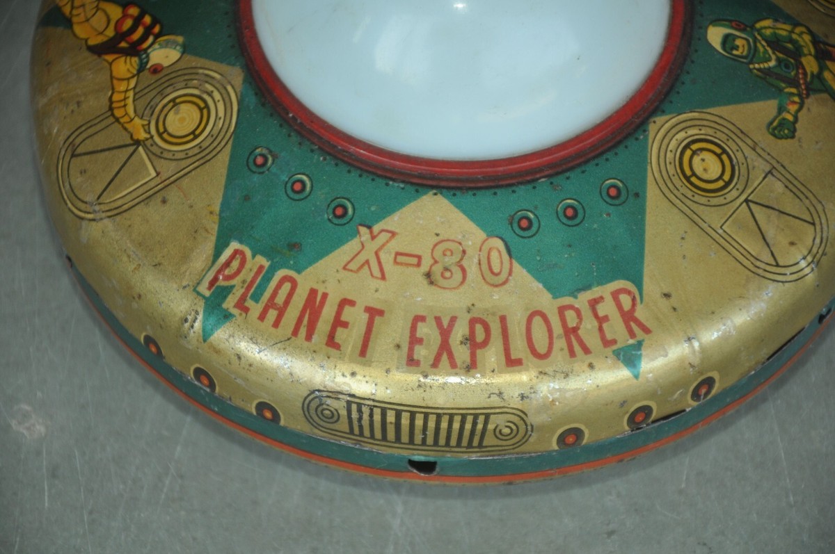Vintage X-80 Planet Explorer Battery Litho Tin Toy,Japan | eBay