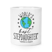 World's Best Stieftochter Makeup Pinsel Bleistift Topf Lustig Best Toll Familie