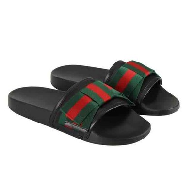 gucci slides with a bow