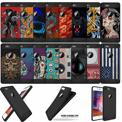 Slim Case for iPhone 8 Plus /7 Plus, Flexible Durable Elegant TPU Cover