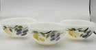 Vintage Fire King Milk Glass 5” Cereal Bowls Gay Fad Set Of 3 U.S.A.