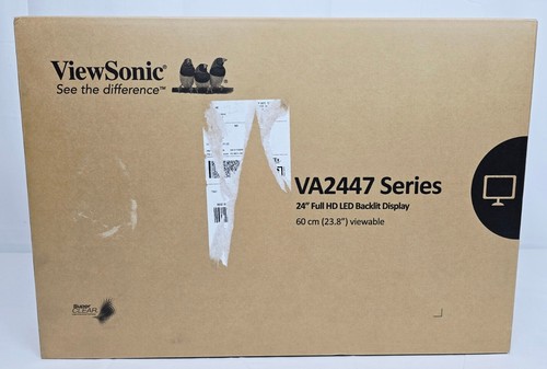 ViewSonic VA2447-MH 24" 1080p 75Hz Monitor FreeSync HDMI and VGA - New, Sealed!