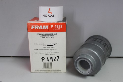 FILTRO GASOLIO CARBURANTE PER TOYOTA CARINA 2.0D COROLLA 1.8D P4922 - Imagen 5 de 5