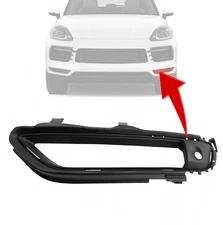 Porsche Cayenne 19-23 Front Bumper Face Bar Lower Grill Trim Cover Left Side
