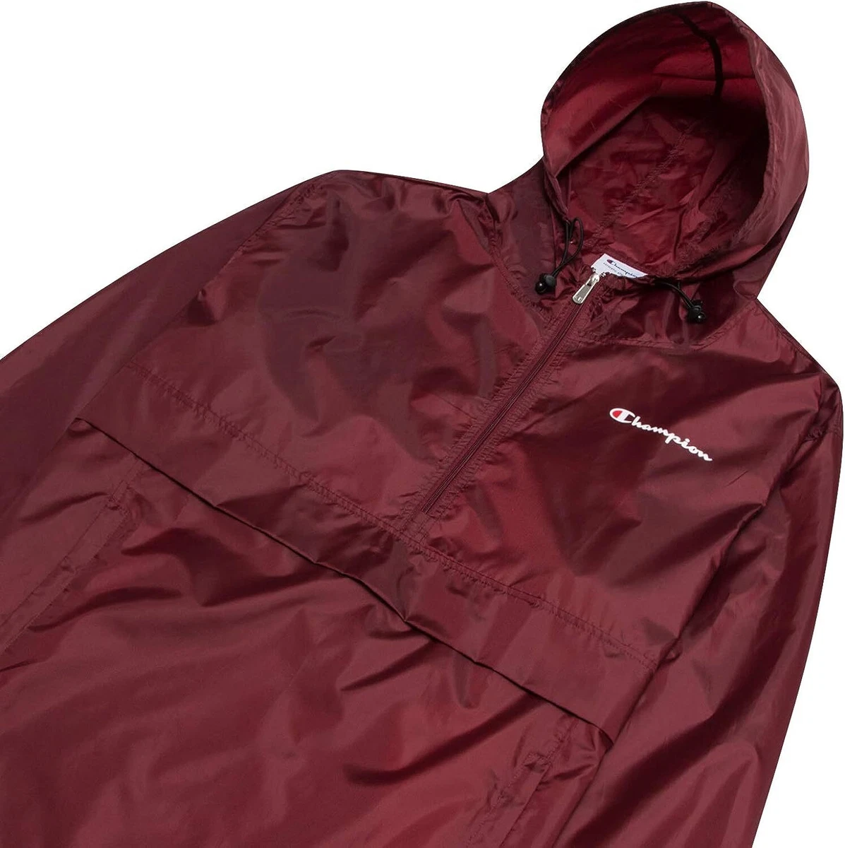 Champion burgundy windbreaker top