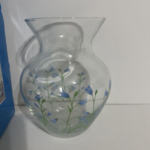 Blaue Glocke Vase 5 1/4 Zoll Vintage - Bild 7 von 12