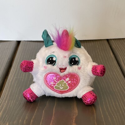 Rainbocorn 5” Small Unicorn Sparkle Heart Poop Emoji Rainbow Hair