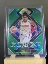 2022 Panini WNBA Prizm Basketball Emergent Green 5 Ariel Atkins Mystics Card