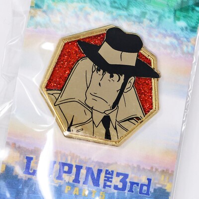 Lupin the Third 3rd Part 5 Inspector Zenigata Portrait Glitter Enamel Pin Figure